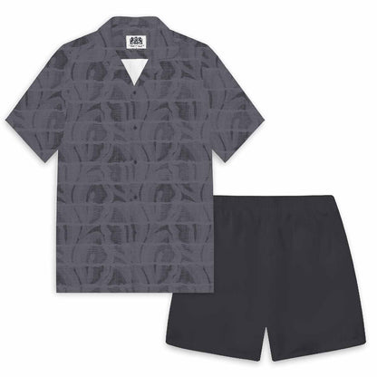 Lips Pattern Camp Collar Short-Sleeved Shirt