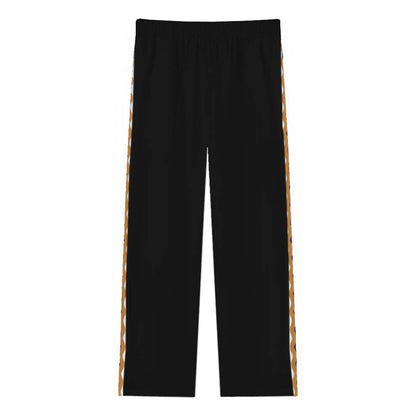 Quiet And Mysterious Halloween Town Prints Casual Trousers With Elastic Waistband