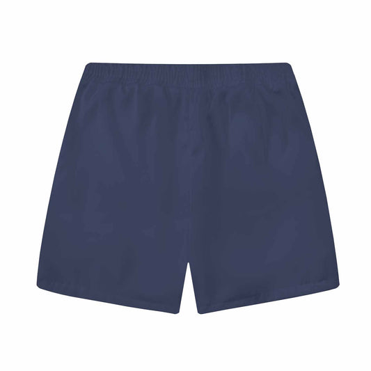 Geometric Square Print Elastic Waistband Summer Casual Shorts