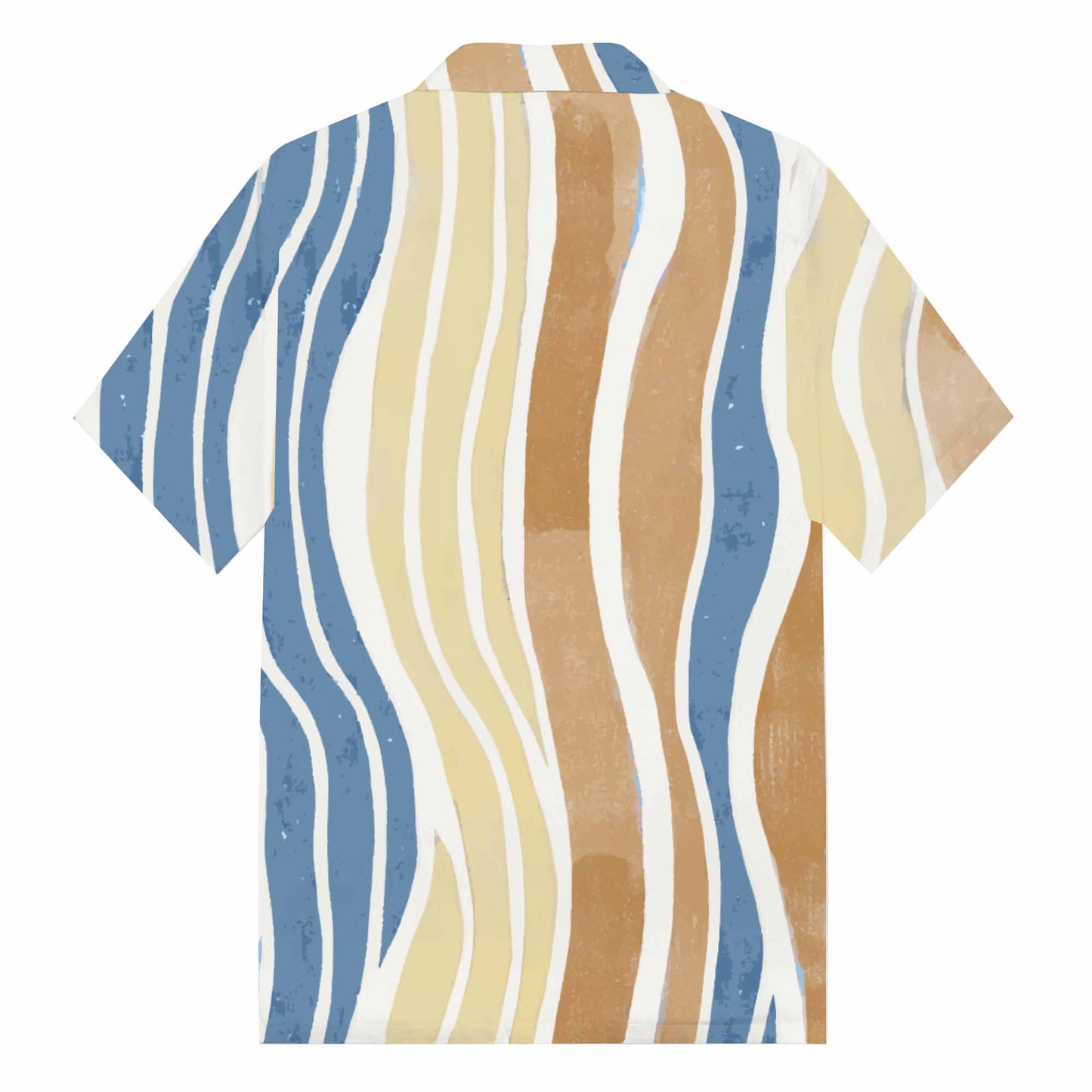 Ripple Casual Print Camp Collar Short-Sleeved Shirt