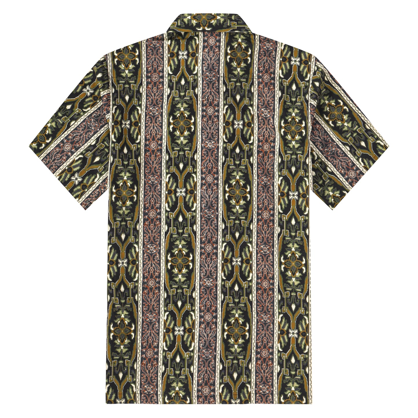 Stripe Pattern Button Short Sleeve Shirt