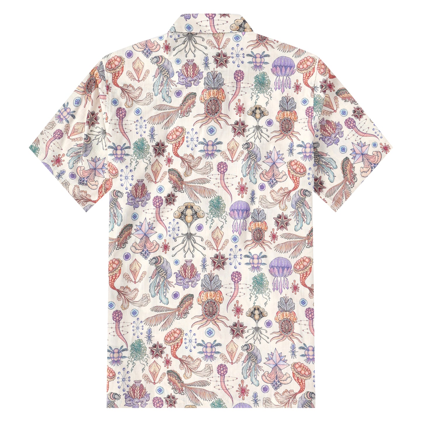 Underwater Pattern Button Short Sleeve Shirt