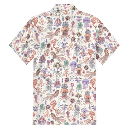 Underwater Pattern Button Short Sleeve Shirt