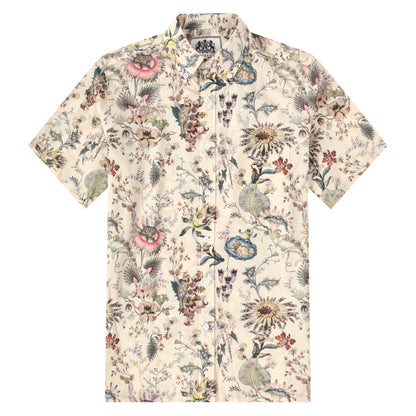 Floral Aloha Pattern Button Short Sleeve Shirt