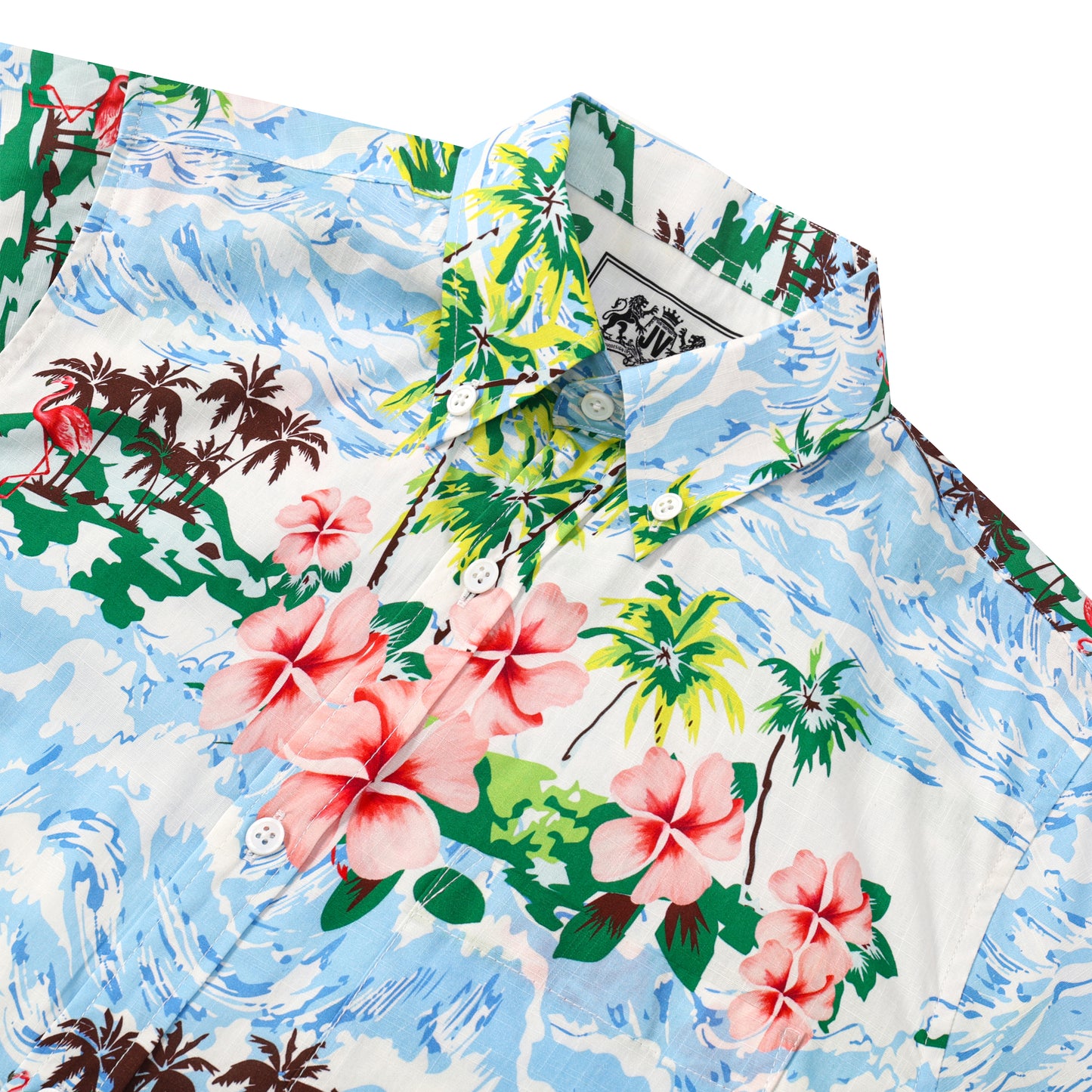 Beach Palm Tree Pattern Short Sleeve Shirt