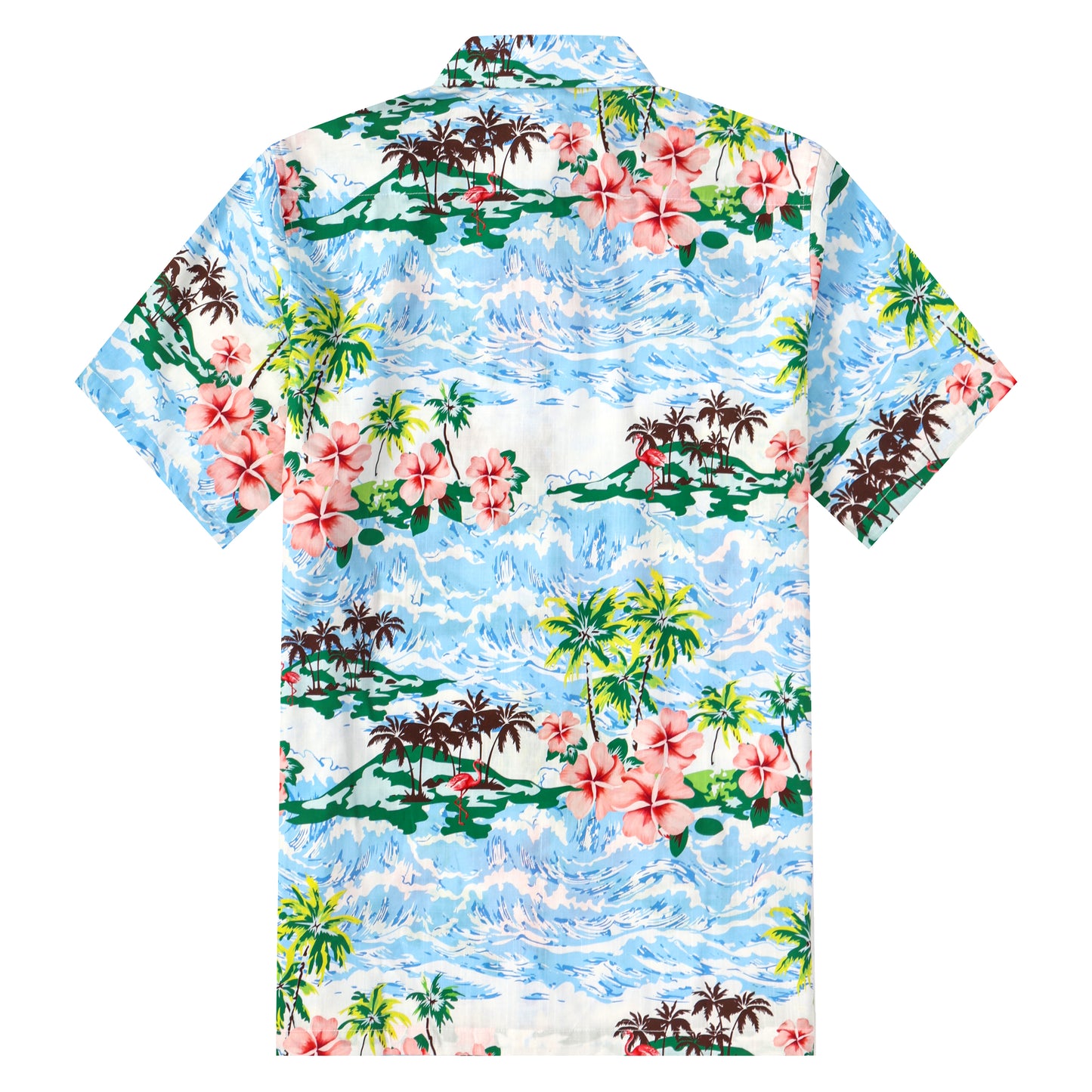 Beach Palm Tree Pattern Short Sleeve Shirt