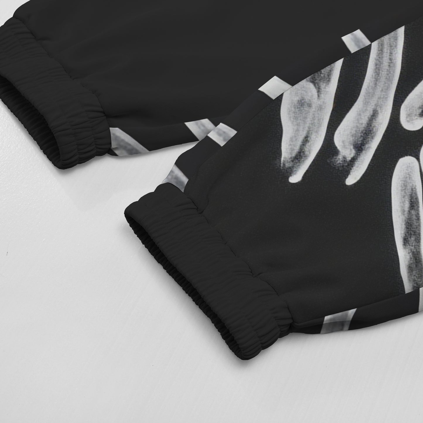 Centipede Skull Print Elastic Waist Sports Sweatshirt Pants