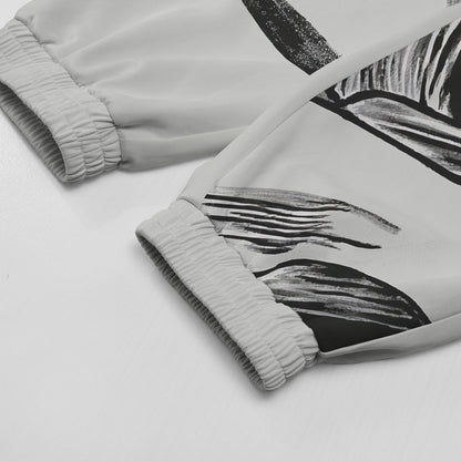 Vampire Demon Print Elastic Waist Sports Sweatshirt Pants