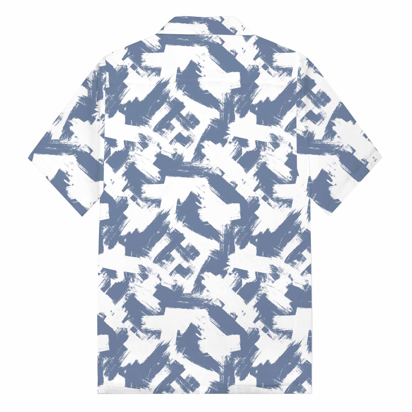 Casual Abstract Pattern Camp Collar Short Sleeve Shirt