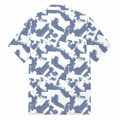 Casual Abstract Pattern Camp Collar Short Sleeve Shirt
