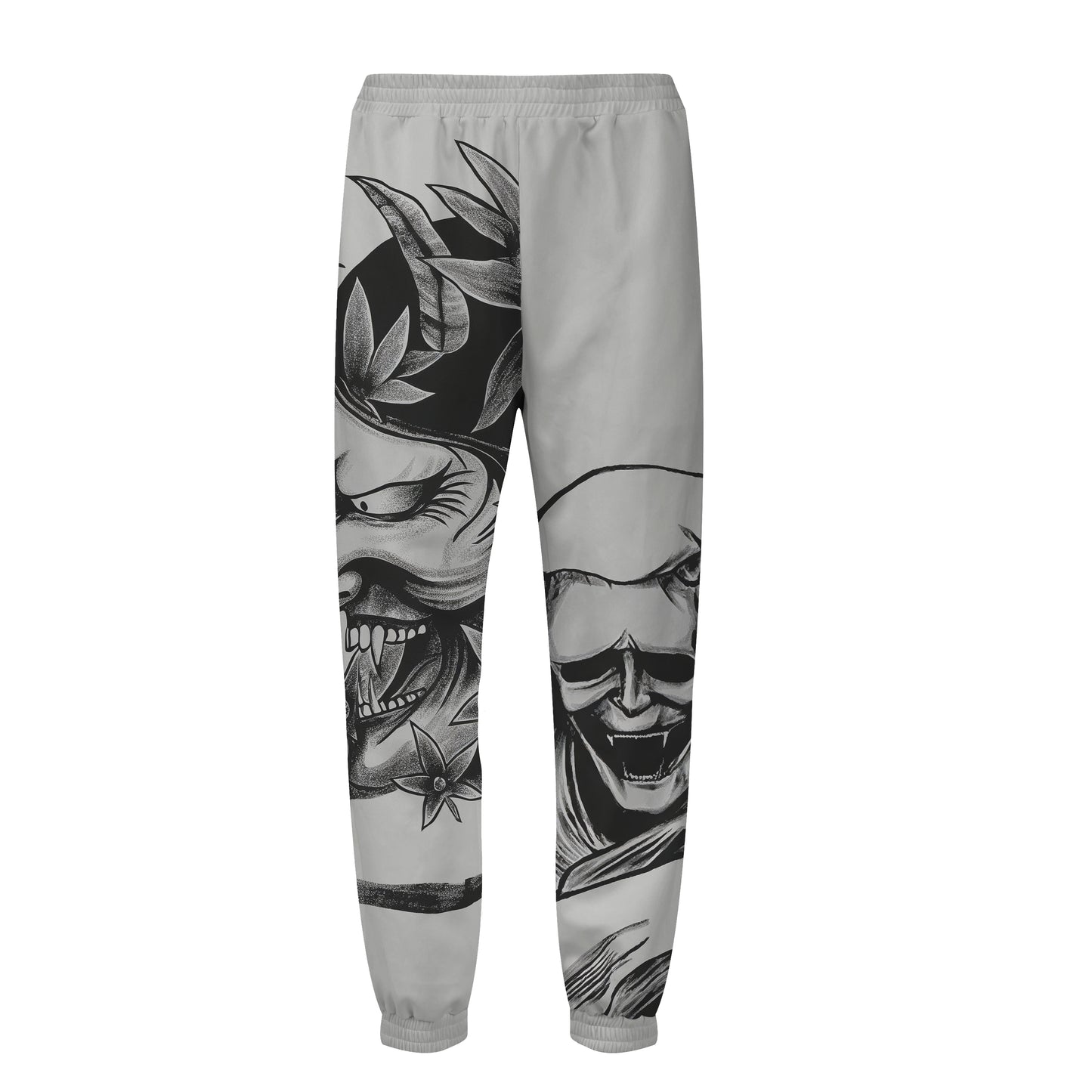 Vampire Demon Print Elastic Waist Sports Sweatshirt Pants