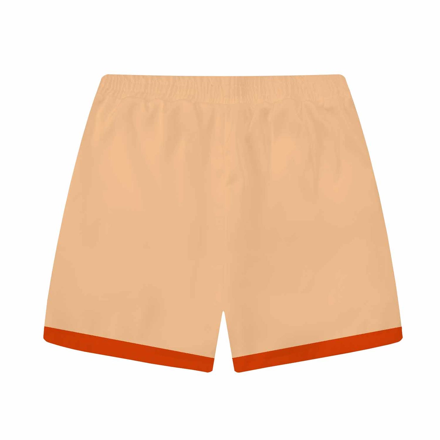 Color-Blocked Fish Pattern Elastic Waistband Summer Casual Shorts