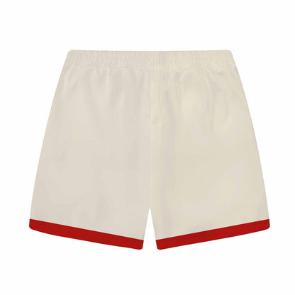 Resort Wear Marine Fish Print Elastic Waistband Summer Casual Shorts