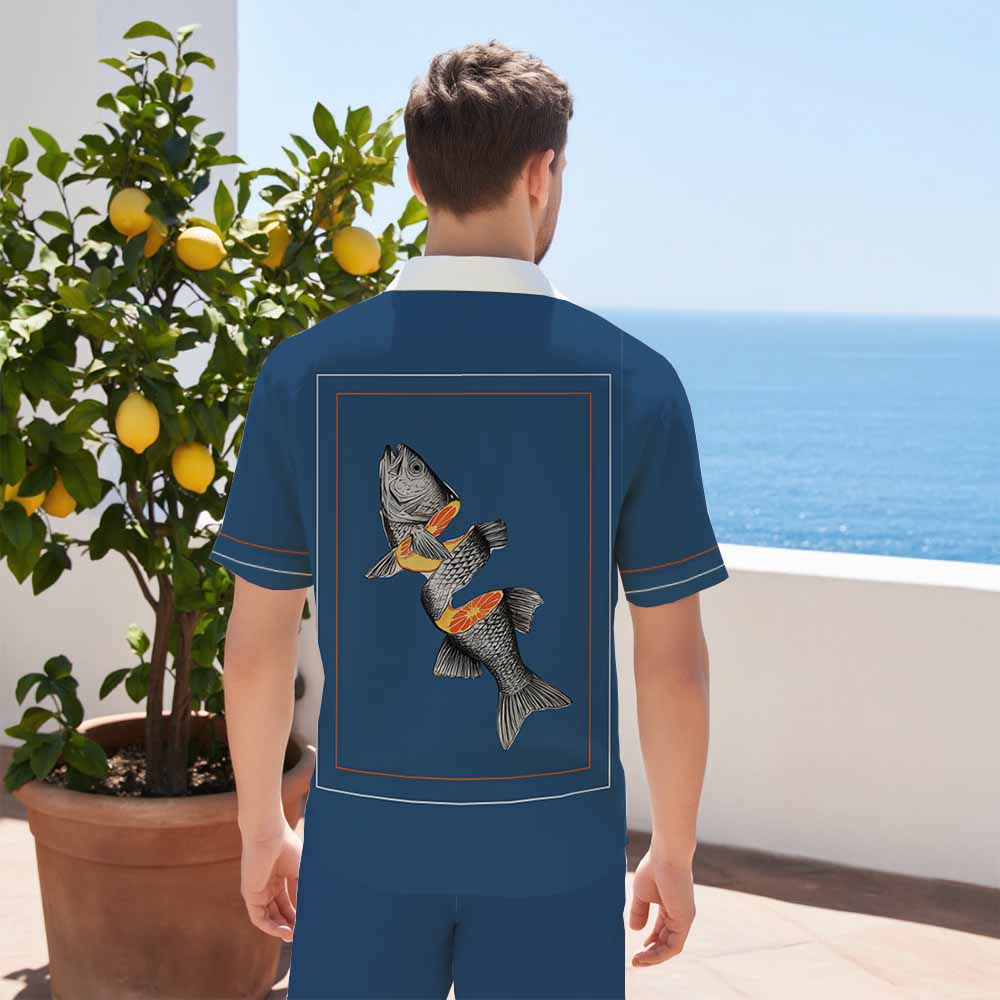 Dark Blue Casual Shorts