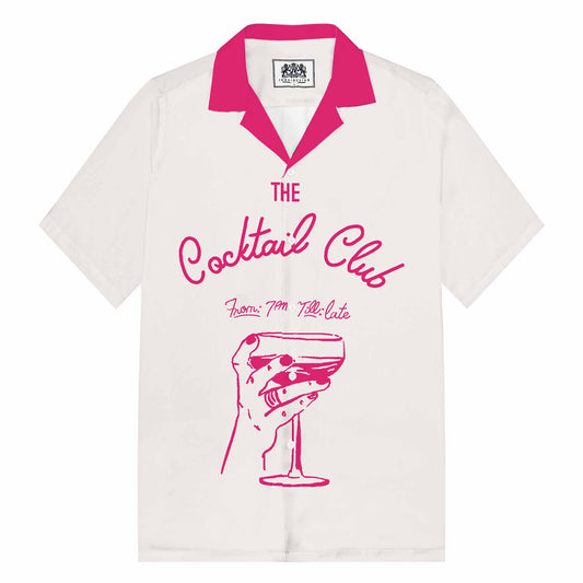 Abstract Painting Leopard Print Camp Collar Short-Sleeved Shirt