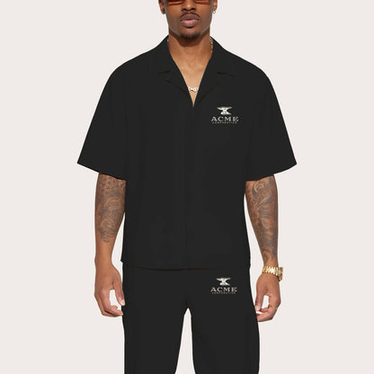 Acme Corporation Camp Collar Short Sleeve Shirt