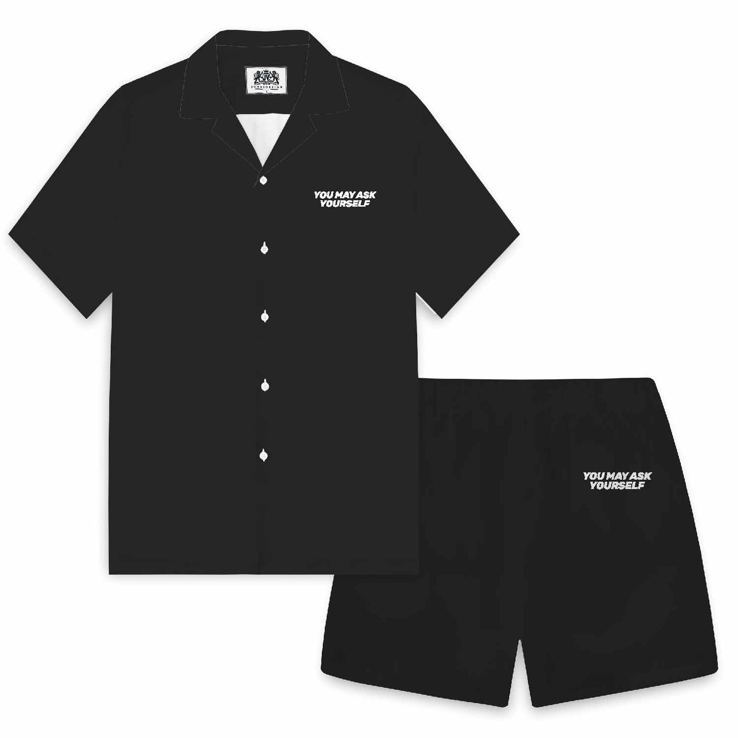 You May Ask Yourself Elastic Band Casual Shorts