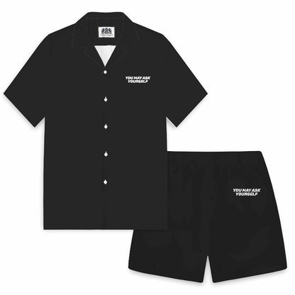 You May Ask Yourself Elastic Band Casual Shorts