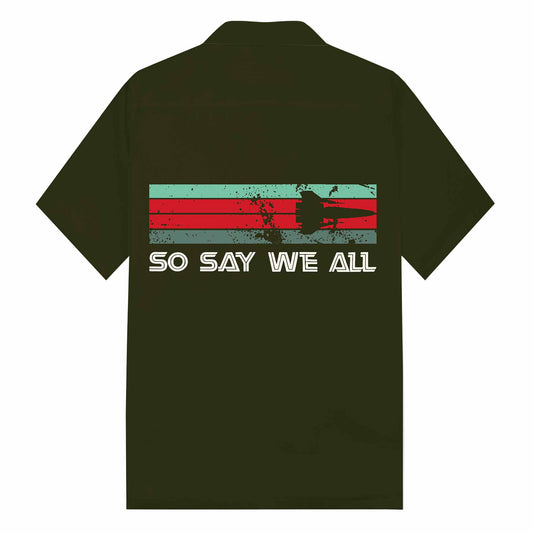 So Say We All Camp Collar Short-Sleeved Shirt