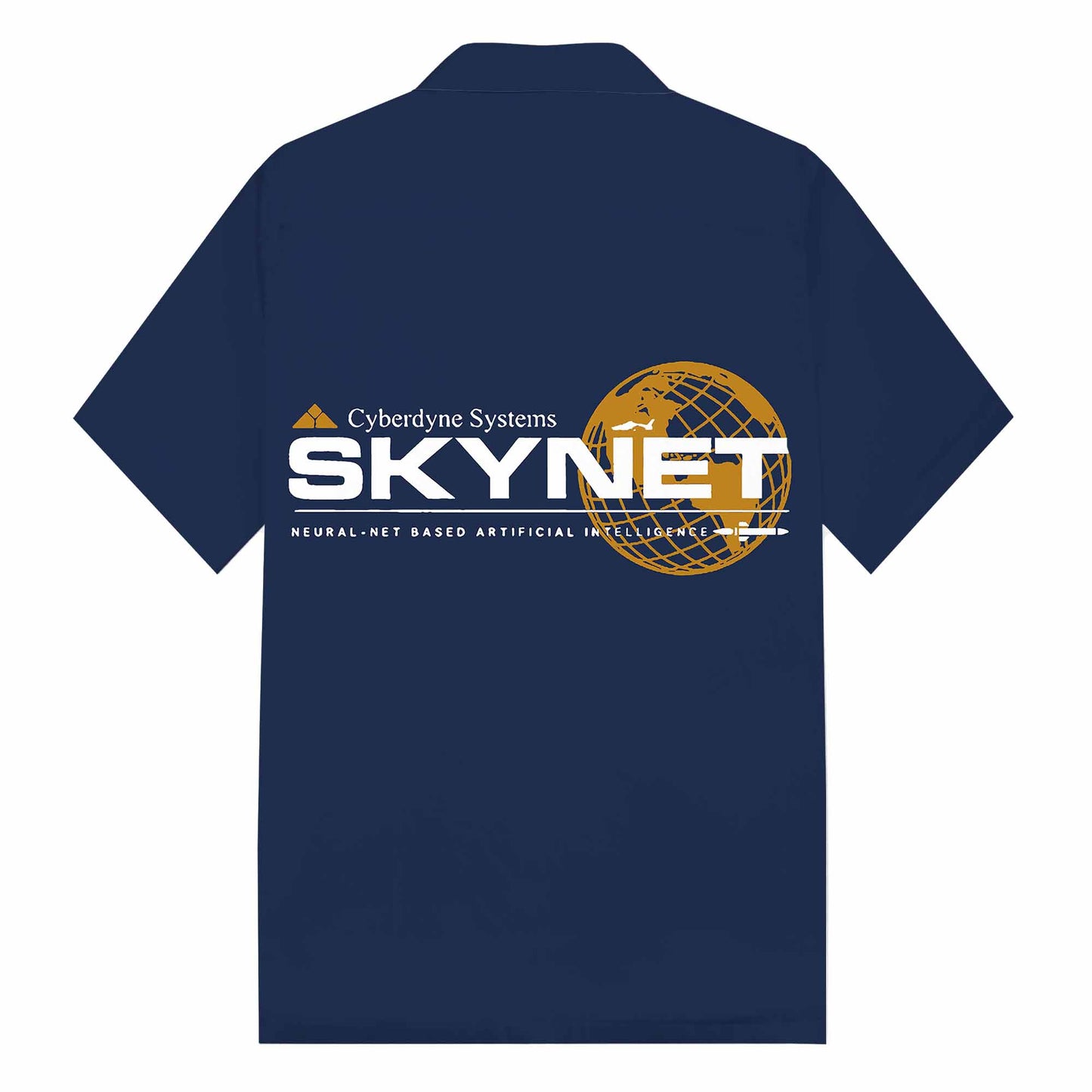 Terminator Skynet Camp Collar Short-Sleeved Shirt