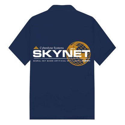 Terminator Skynet Camp Collar Short-Sleeved Shirt