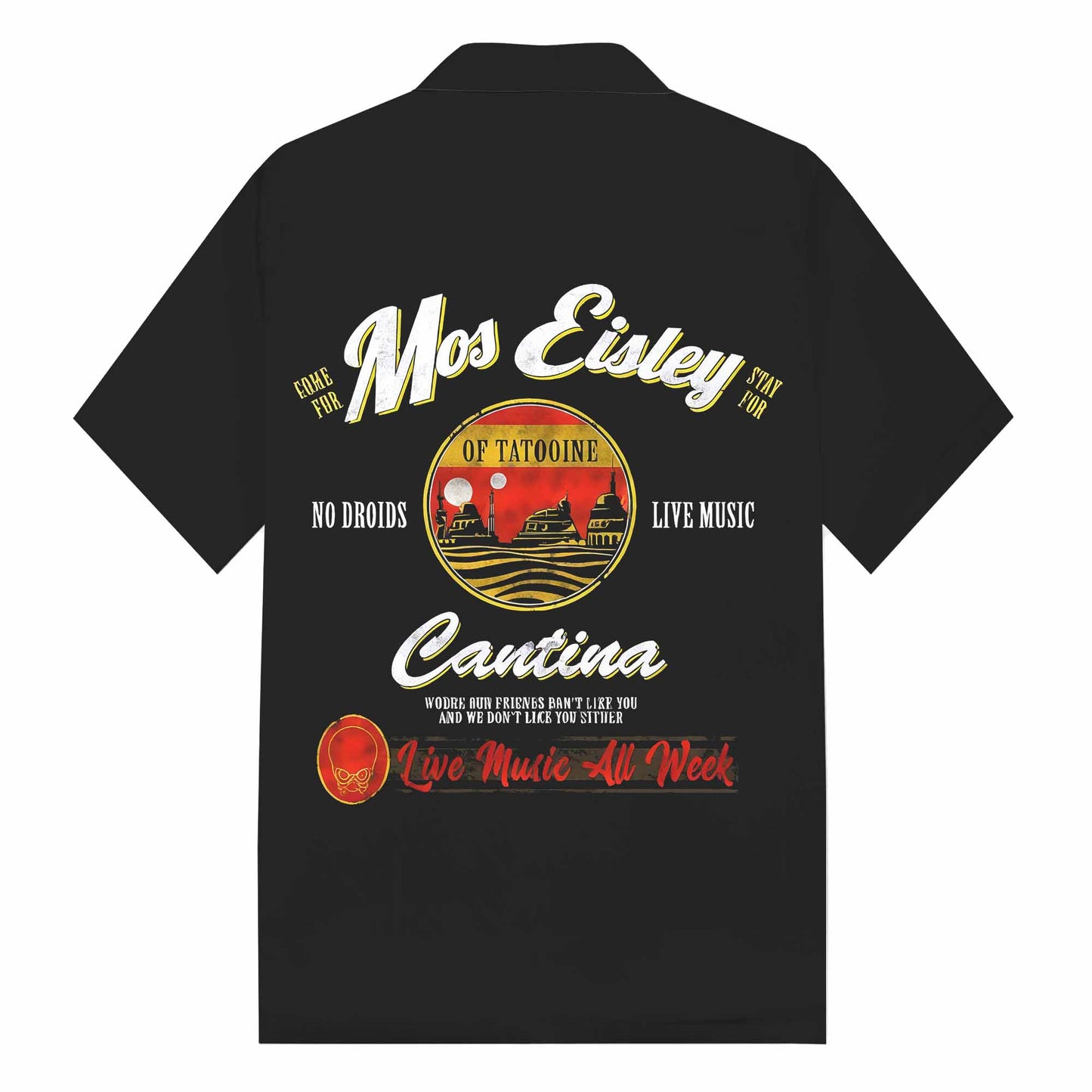 Star Wars Mos Eisley Camp Collar Short Sleeve Shirt