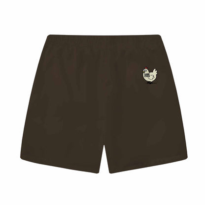 Chicken Game Don't Look At This Chicken Elastic Band Casual Shorts