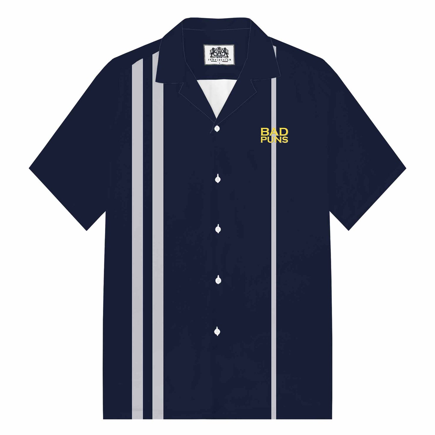 Funny Bad Puns That's How Eye Roll Camp Collar Short-Sleeved Shirt