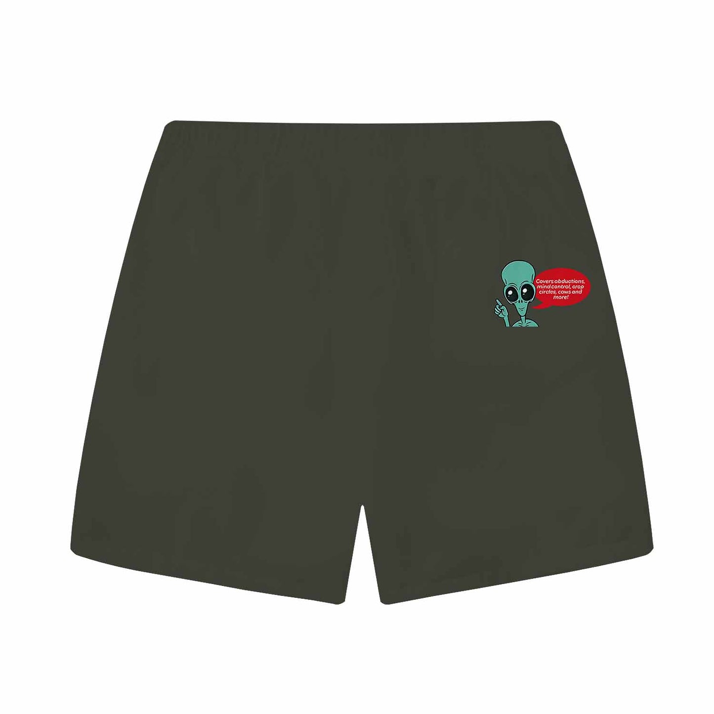Earth Invasion For Dummies Elastic Band Casual Shorts
