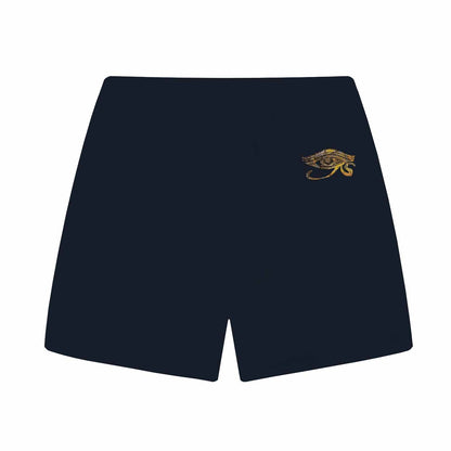 Eye Of Horus Ancient Egyptian Pattern Elastic Waist Shorts