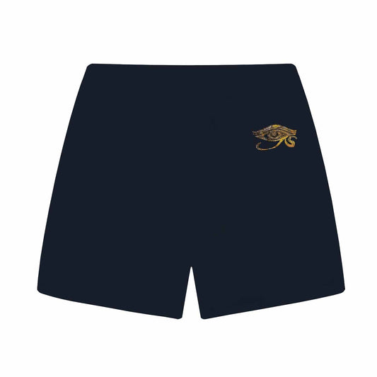 Eye Of Horus Ancient Egyptian Pattern Elastic Waist Shorts