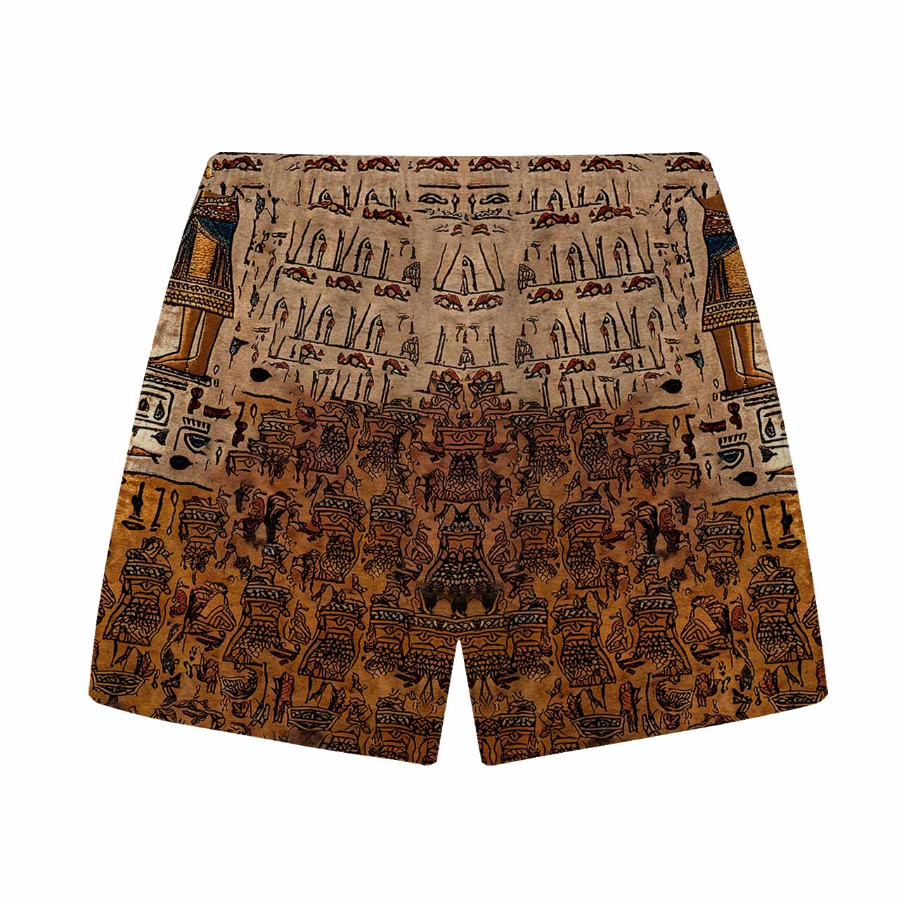 Ankh Color-Block With Ancient Casual Shorts