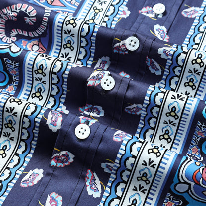 FLoral Pattern Long Sleeve Shirt Jonvidesign