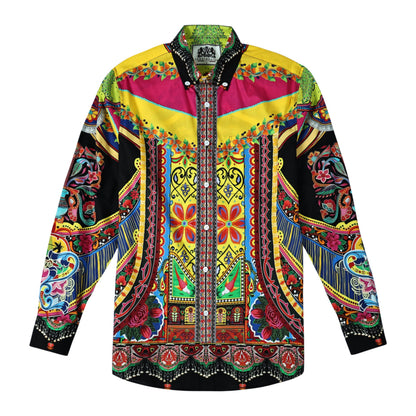 Floral Print Long Sleeve Shirt Jonvidesign