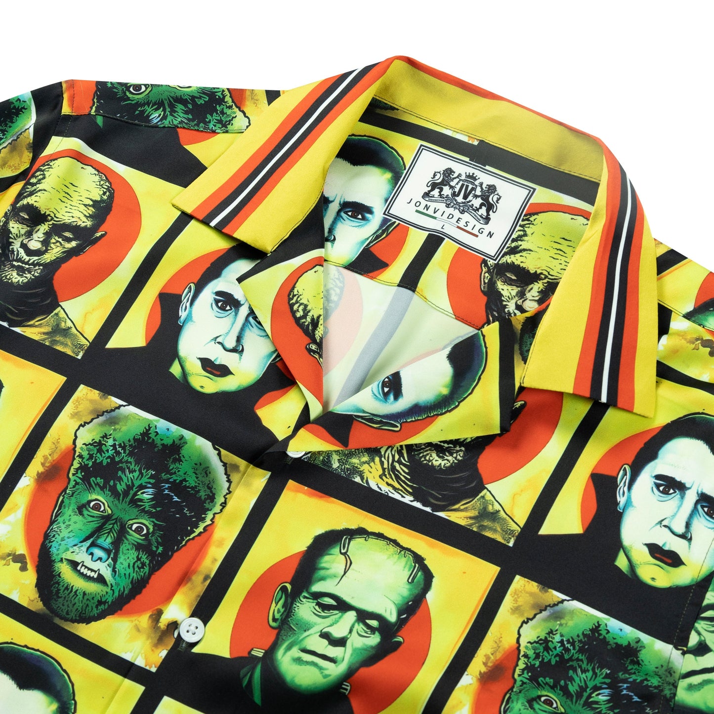 Halloween Frankenstein Dracula Vampire Long Sleeve Shirt Jonvidesign