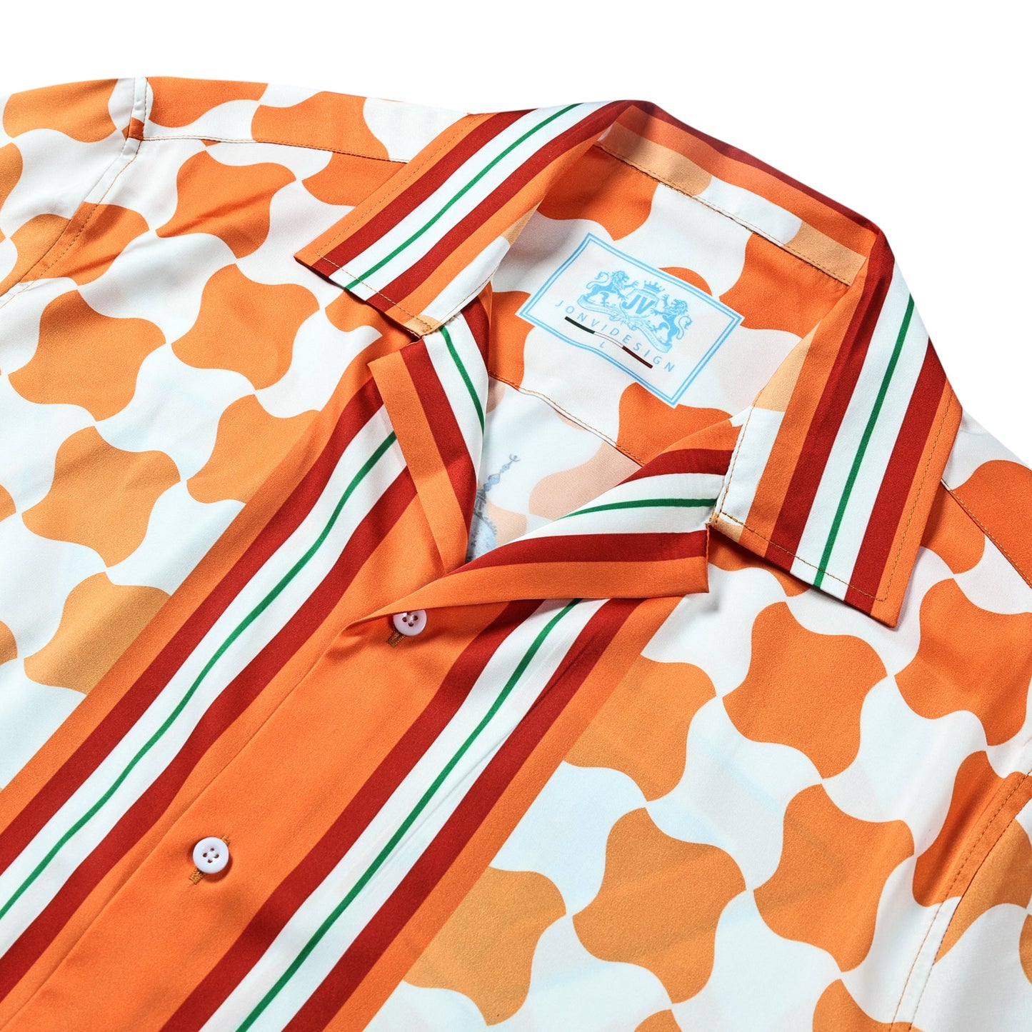 Landmark Goose Print Camp Collar Shirt Jonvidesign