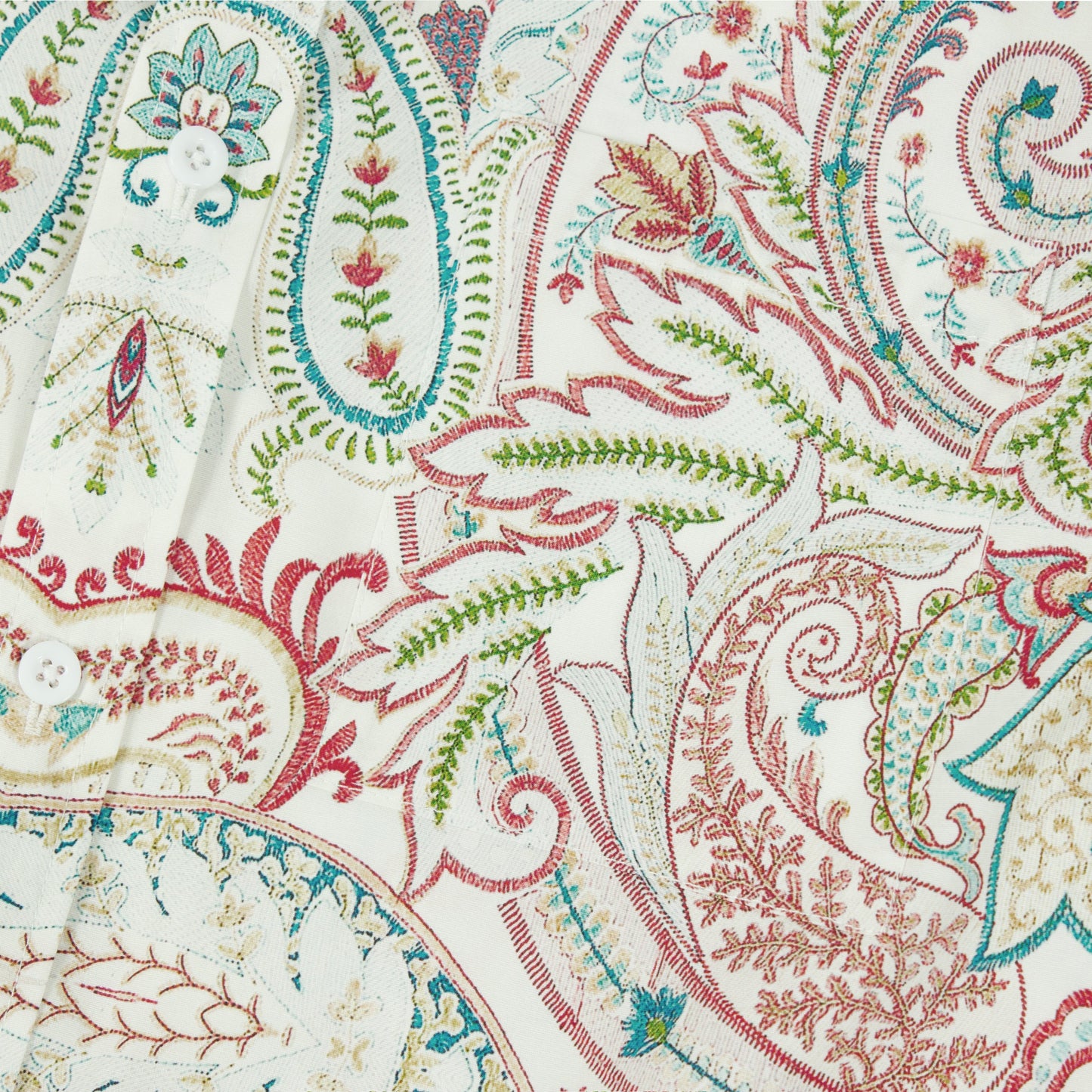 Multicolor Paisley Pattern Long Sleeve Button Down Shirt Jonvidesign