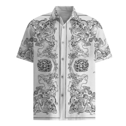 Myth Design Short Sleeve Shirt in Black and White Jonvidesign
