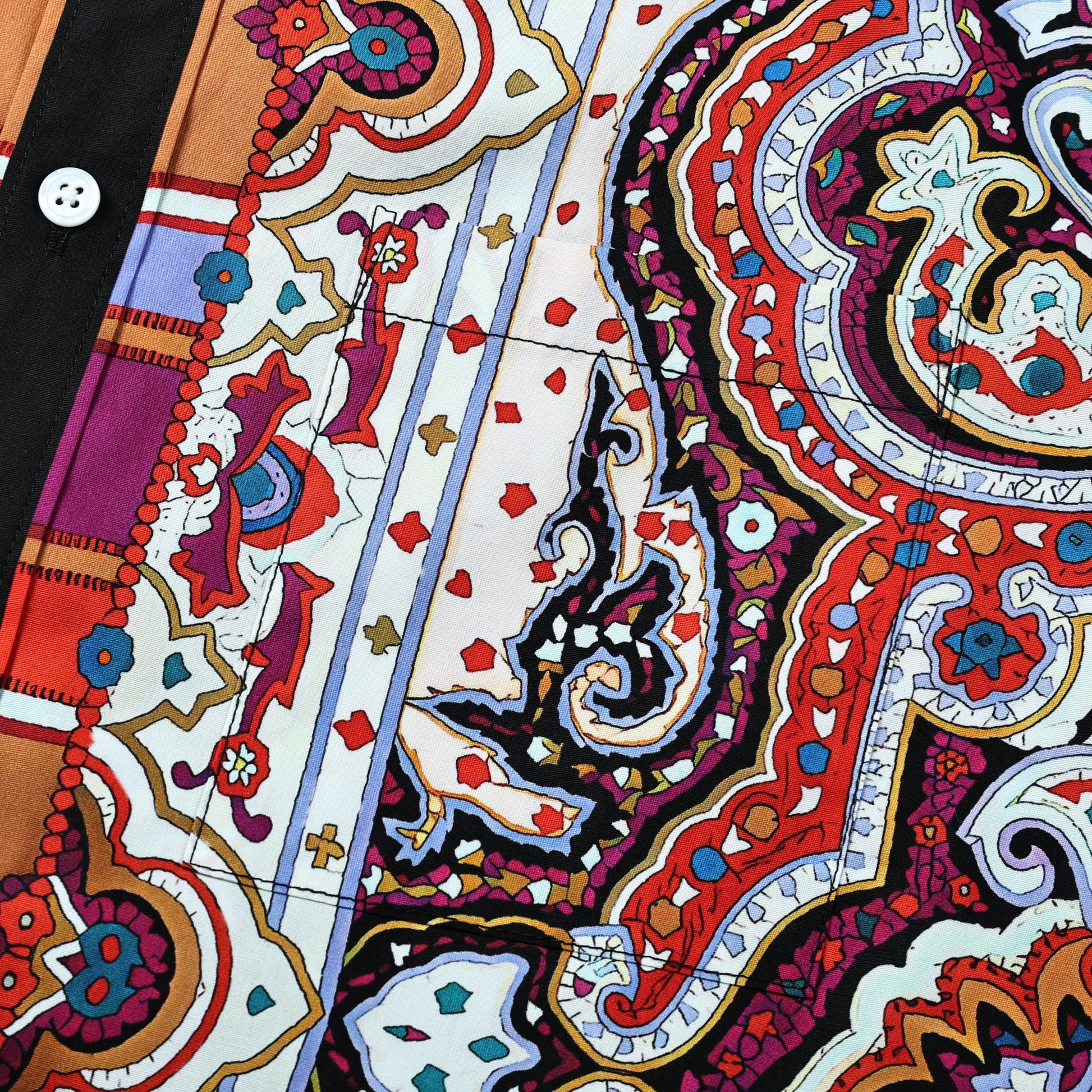Paisley Pattern Long Sleeve Shirt Jonvidesign