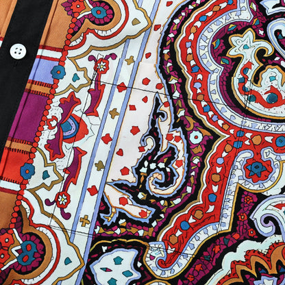 Paisley Pattern Long Sleeve Shirt Jonvidesign