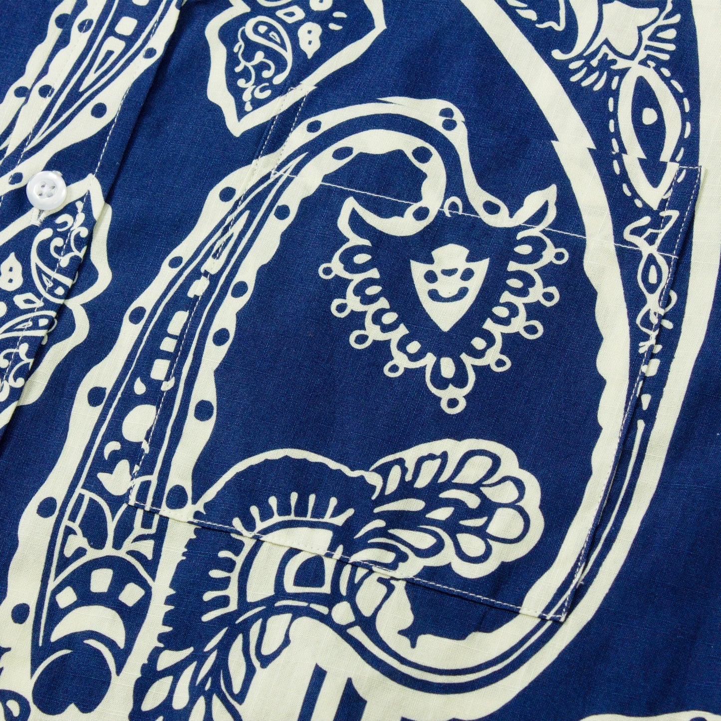 Paisley Stripe Print Short Sleeve Shirt for Men Jonvidesign