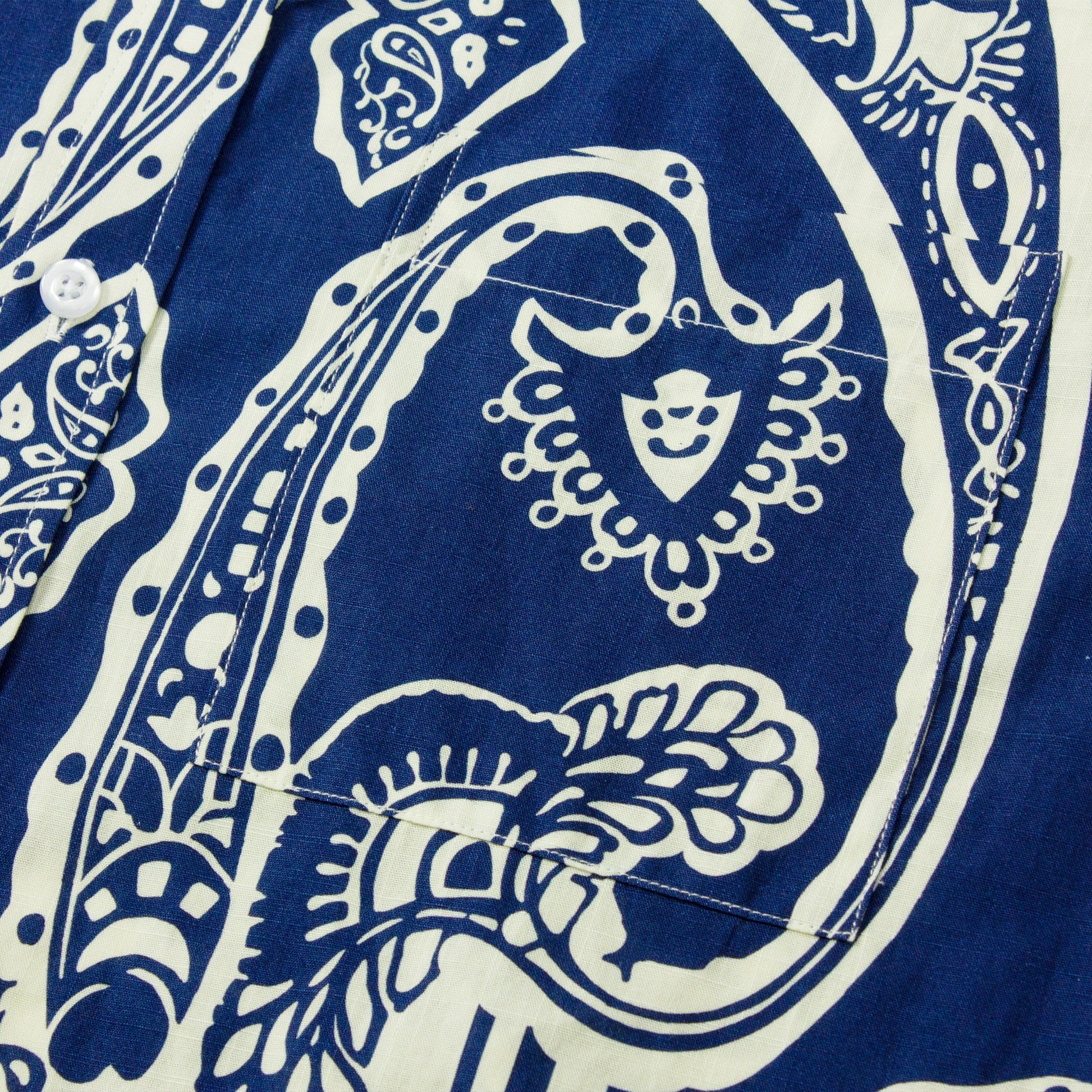Paisley Stripe Print Short Sleeve Shirt for Men Jonvidesign