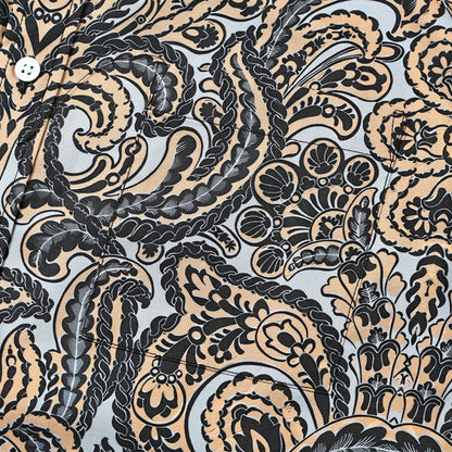 Tribal Paisley Print Long Sleeve Shirt Jonvidesign