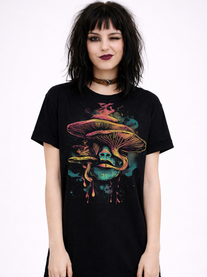 Trippy Mushroom Head T-Shirt