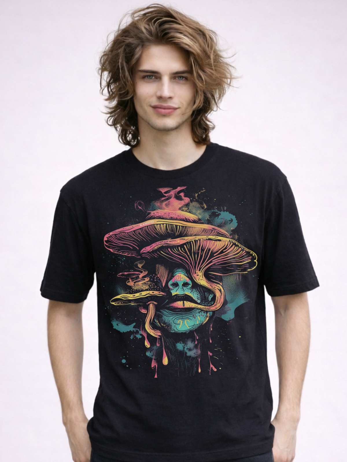 Trippy Mushroom Head T-Shirt