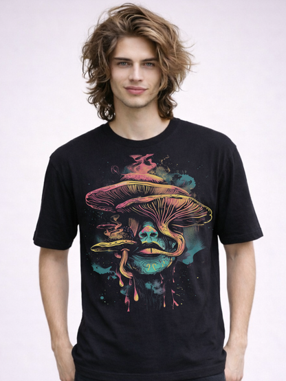 Trippy Mushroom Head T-Shirt