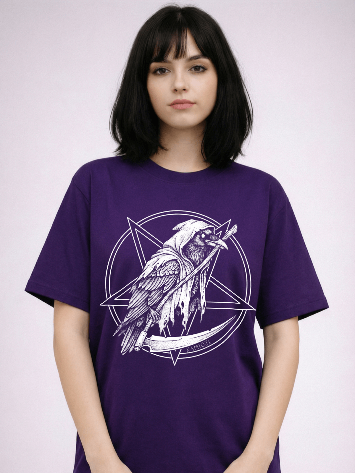 Grim Reaper Crow T Shirt