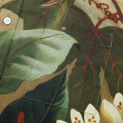 Woods Insect Pattern Long Sleeve Button Down Shirt Jonvidesign