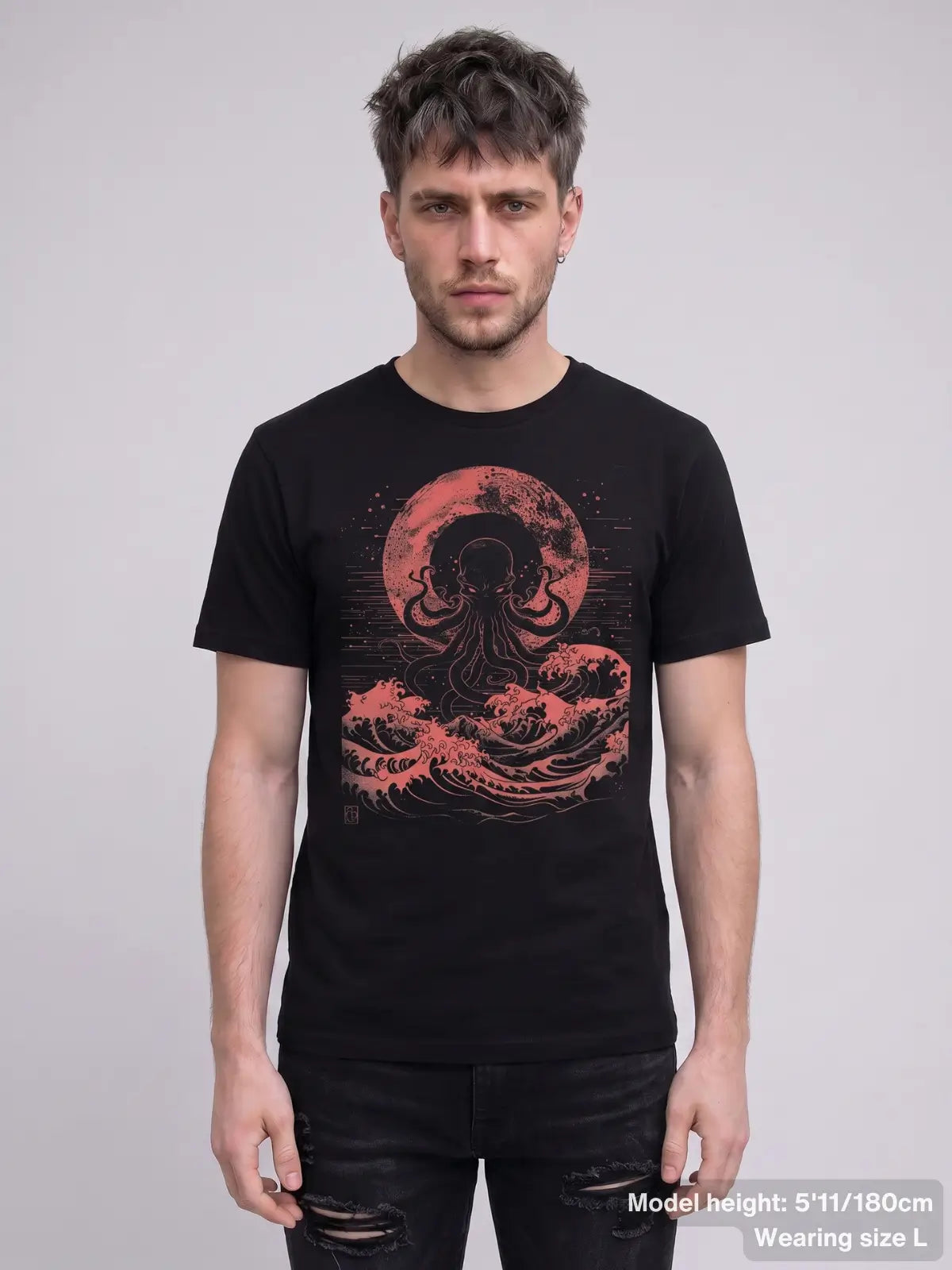 Cthulhu Red Moon T Shirt