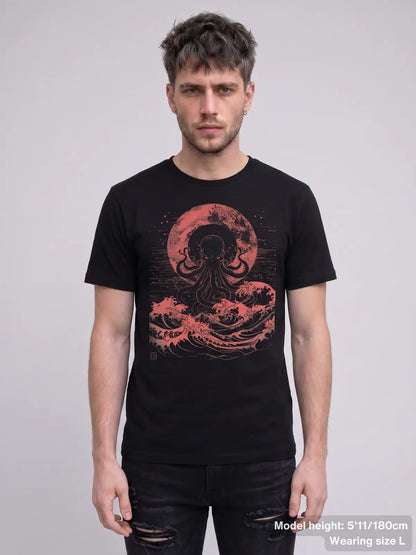 Cthulhu Red Moon T Shirt